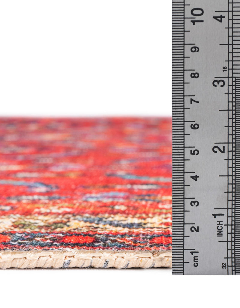 Heritage Elegance Collection Area Rug -  Fontainebleau Octagon Red  lifestyle 33