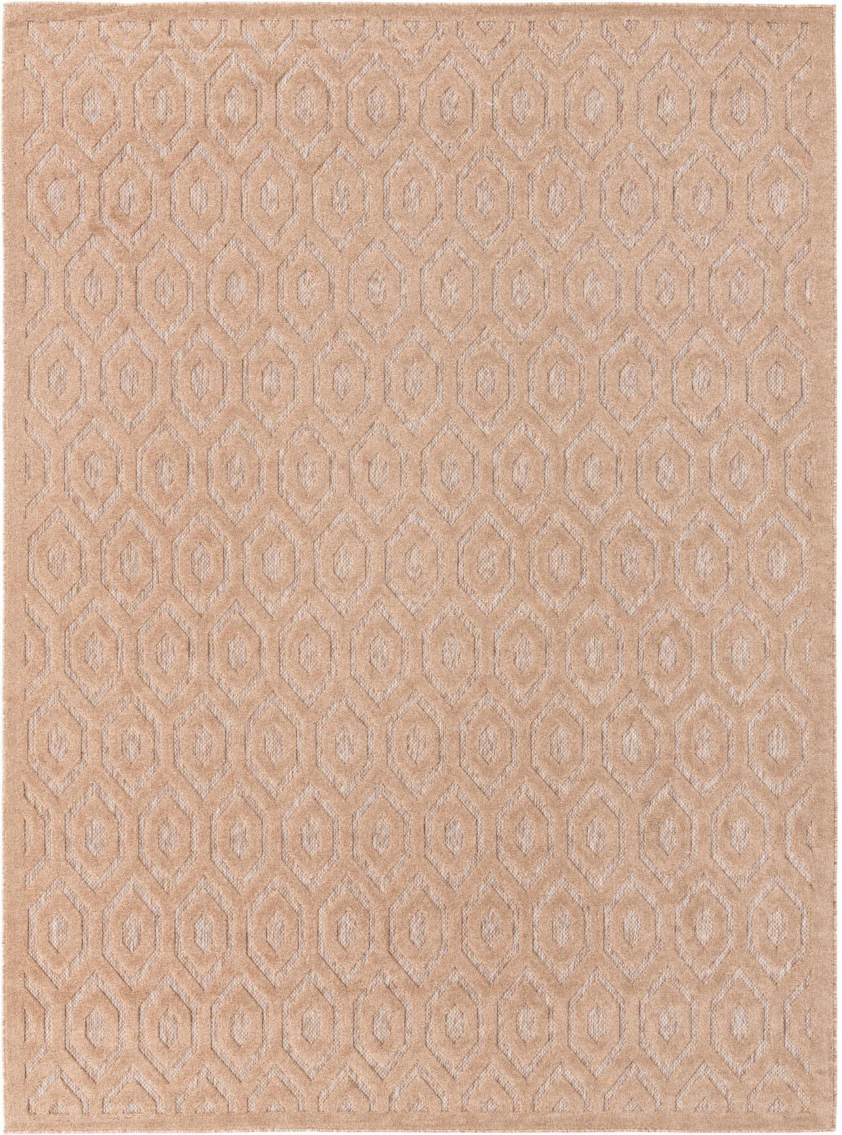 Garden Lattice Charm Collection Area Rug - Arbor (Beige) Rectangle Beige  lifestyle 2