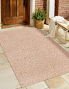 Garden Lattice Charm Collection Area Rug - Arbor (Beige) Rectangle Beige  lifestyle 4