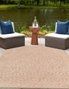 Garden Lattice Charm Collection Area Rug - Arbor (Beige) Rectangle Beige  lifestyle 6