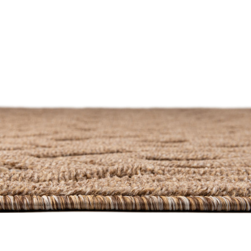 Garden Lattice Charm Collection Area Rug - Arbor (Beige) Round Beige  lifestyle 35