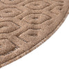 Garden Lattice Charm Collection Area Rug - Arbor (Beige) Round Beige  lifestyle 41