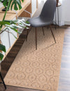 Garden Lattice Charm Collection Area Rug - Arbor (Beige) Runner Beige  lifestyle 25