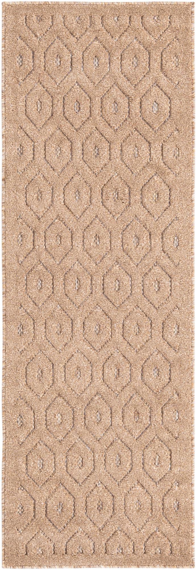 Garden Lattice Charm Collection Area Rug - Arbor (Beige) Runner Beige  lifestyle 19
