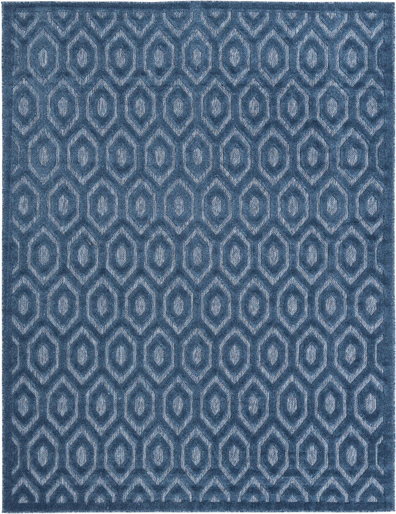 Garden Lattice Charm Collection Area Rug - Arbor (Navy Blue) Rectangle Navy Blue Main