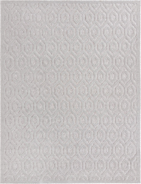 Garden Lattice Charm Collection Area Rug - Arbor (Grey) Rectangle Grey Main