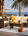 Garden Lattice Charm Collection Area Rug - Arbor (Grey) Rectangle Grey  lifestyle 6