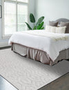Garden Lattice Charm Collection Area Rug - Arbor (Grey) Rectangle Grey  lifestyle 11