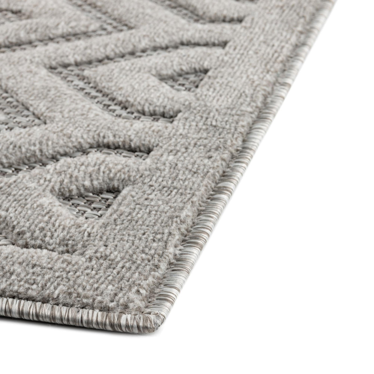 Garden Lattice Charm Collection Area Rug - Arbor (Grey) Rectangle Grey  lifestyle 14