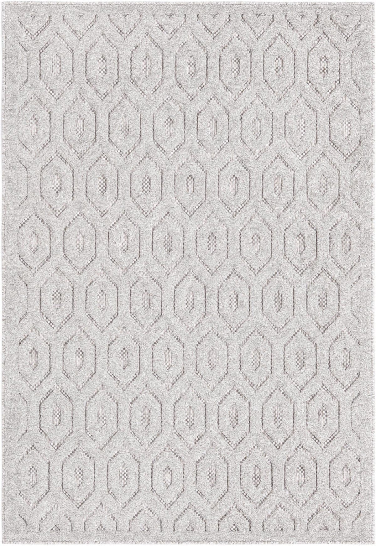 Garden Lattice Charm Collection Area Rug - Arbor (Gray) Rectangle Gray  lifestyle 2