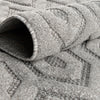 Garden Lattice Charm Collection Area Rug - Arbor (Grey) Round Grey  lifestyle 38