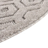 Garden Lattice Charm Collection Area Rug - Arbor (Grey) Round Grey  lifestyle 41