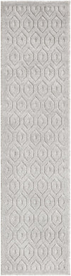 Garden Lattice Charm Collection Area Rug - Arbor (Grey) Runner Grey  lifestyle 19