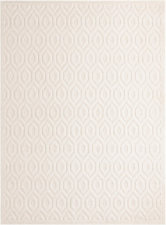 Garden Lattice Charm Collection Area Rug - Arbor (Ivory) Rectangle Ivory Main