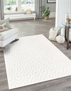 Garden Lattice Charm Collection Area Rug - Arbor (Ivory) Rectangle Ivory  lifestyle 3
