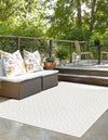 Garden Lattice Charm Collection Area Rug - Arbor (Ivory) Rectangle Ivory  lifestyle 8