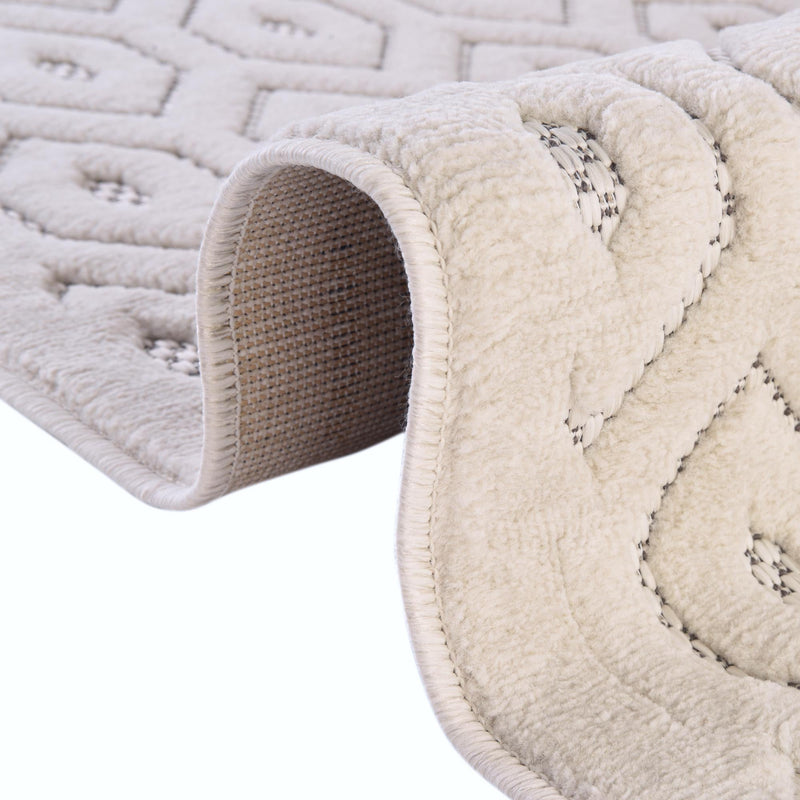 Garden Lattice Charm Collection Area Rug - Arbor (Ivory) Rectangle Ivory  lifestyle 17