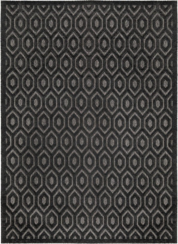 Garden Lattice Charm Collection Area Rug - Arbor (Charcoal) Rectangle Charcoal  lifestyle 2