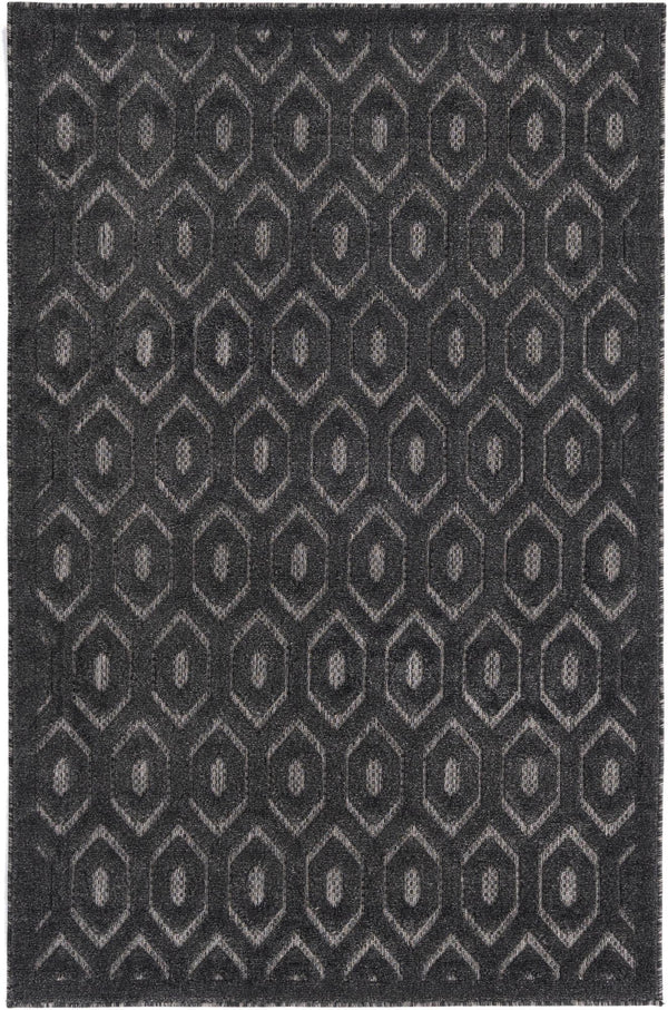 Garden Lattice Charm Collection Area Rug - Arbor (Charcoal) Rectangle Charcoal Main