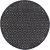 Garden Lattice Charm Collection Area Rug - Arbor (Charcoal) Round Charcoal  lifestyle 18