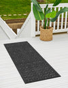 Garden Lattice Charm Collection Area Rug - Arbor (Charcoal) Runner Charcoal  lifestyle 30