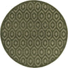 Garden Lattice Charm Collection Area Rug - Arbor (Green) Round Green  lifestyle 30
