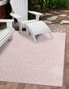 Garden Lattice Charm Collection Area Rug - Arbor (Pink) Rectangle Pink  lifestyle 8