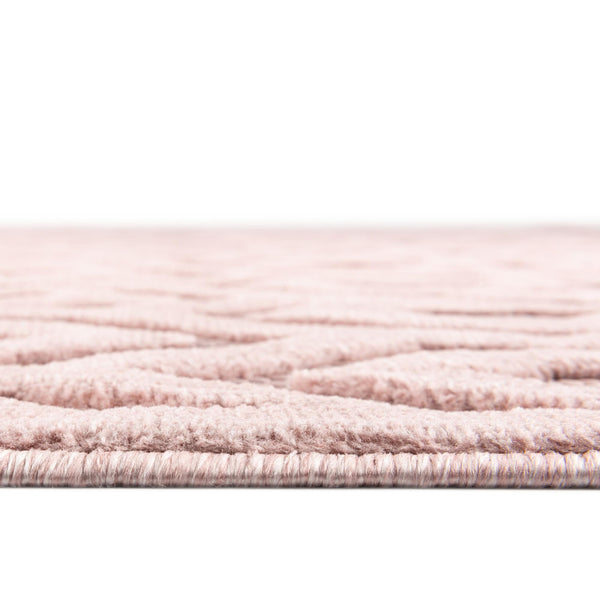 Garden Lattice Charm Collection Area Rug - Arbor (Pink) Rectangle Pink  lifestyle 12