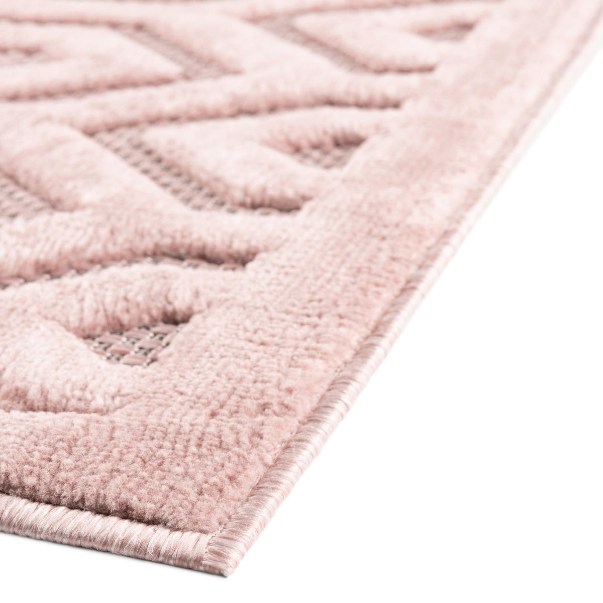 Garden Lattice Charm Collection Area Rug - Arbor (Pink) Rectangle Pink  lifestyle 14