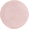 Garden Lattice Charm Collection Area Rug - Arbor (Pink) Round Pink  lifestyle 18