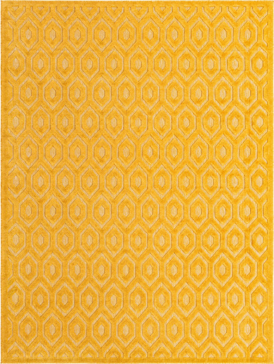 Garden Lattice Charm Collection Area Rug - Arbor (Yellow) Rectangle Yellow Main