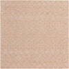 Garden Lattice Charm Collection Area Rug -  Pergola (Beige) Square Beige  lifestyle 34