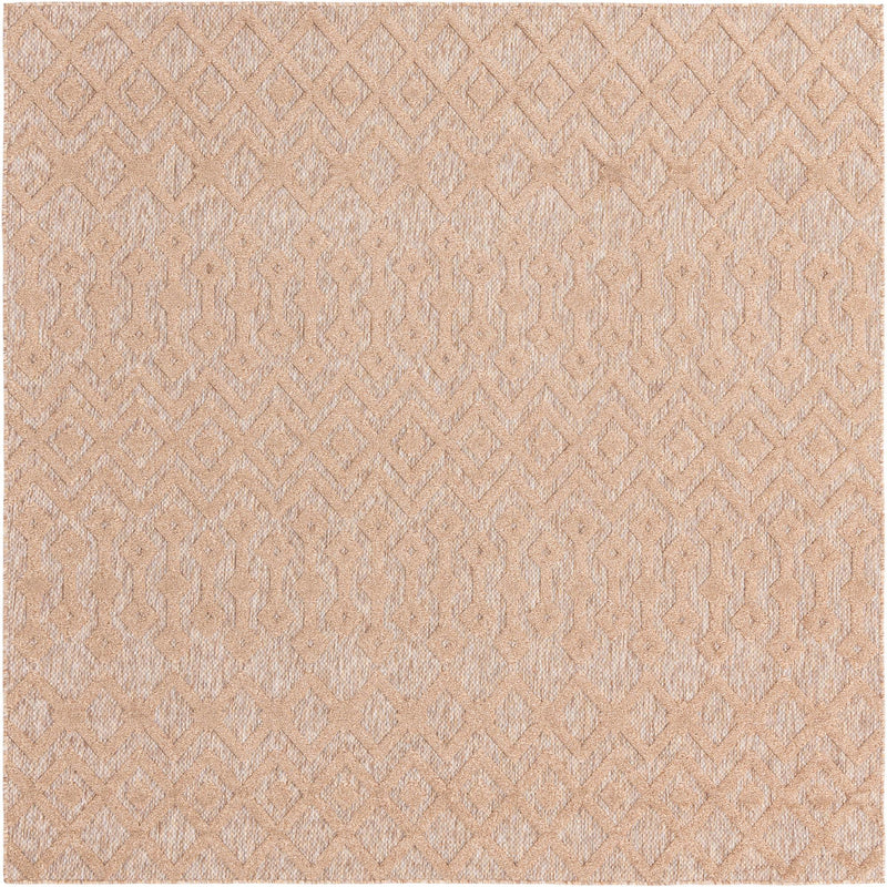 Garden Lattice Charm Collection Area Rug -  Pergola (Beige) Square Beige  lifestyle 34