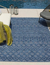Garden Lattice Charm Collection Area Rug -  Pergola (Navy Blue) Rectangle Navy Blue  lifestyle 12
