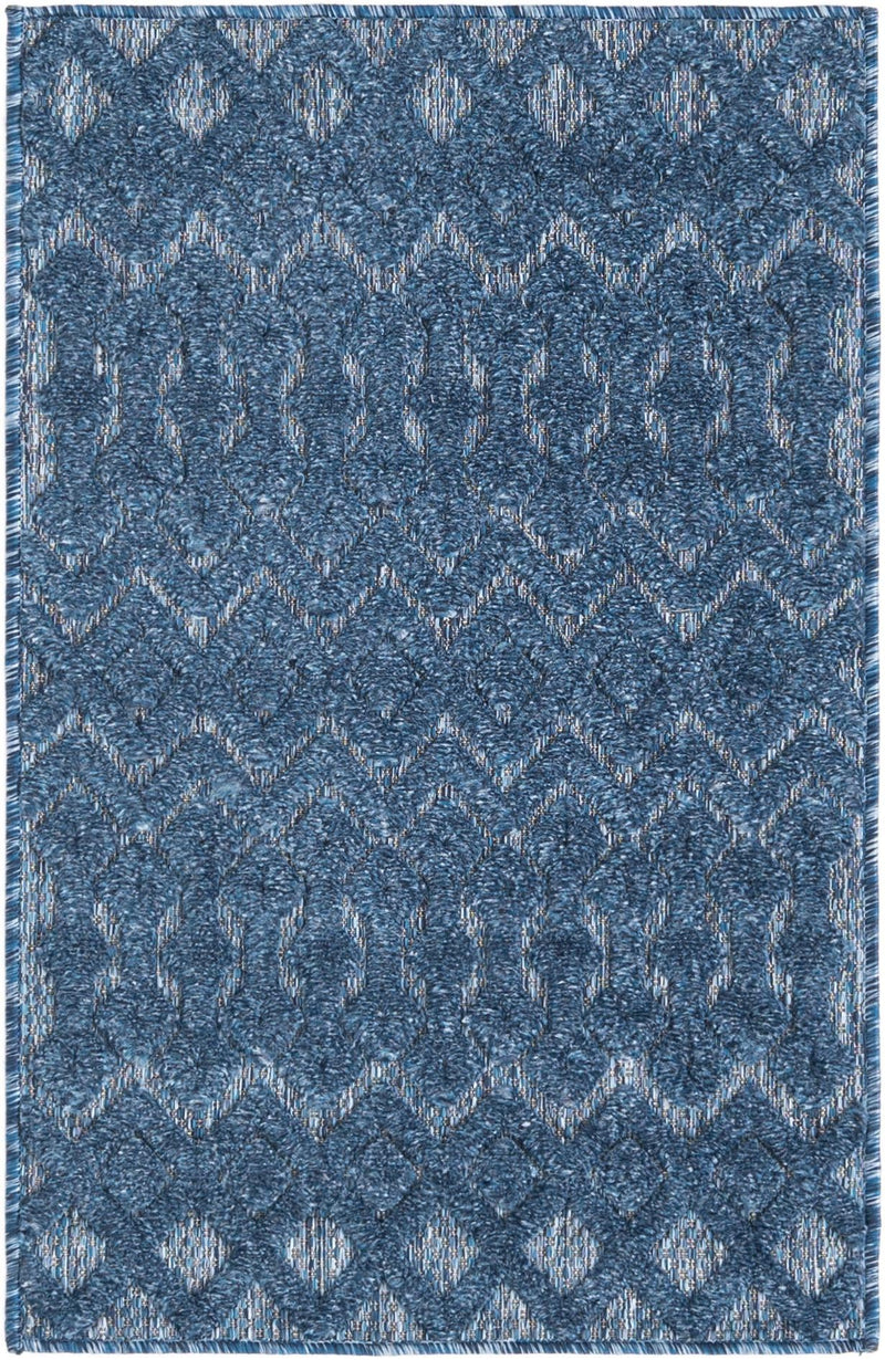 Garden Lattice Charm Collection Area Rug -  Pergola (Navy Blue) Rectangle Navy Blue  lifestyle 3