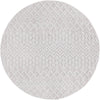 Garden Lattice Charm Collection Area Rug -  Pergola (Grey) Round Grey  lifestyle 40