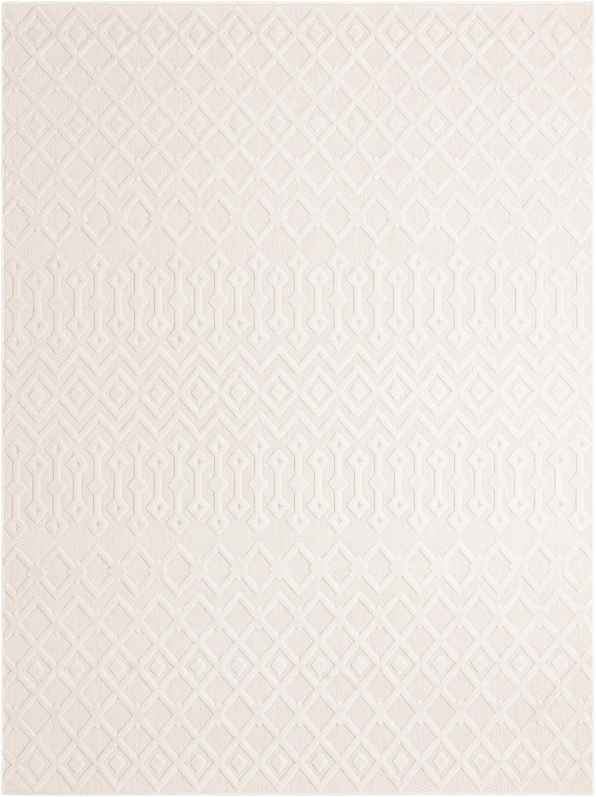 Garden Lattice Charm Collection Area Rug -  Pergola (Ivory) Rectangle Ivory Main