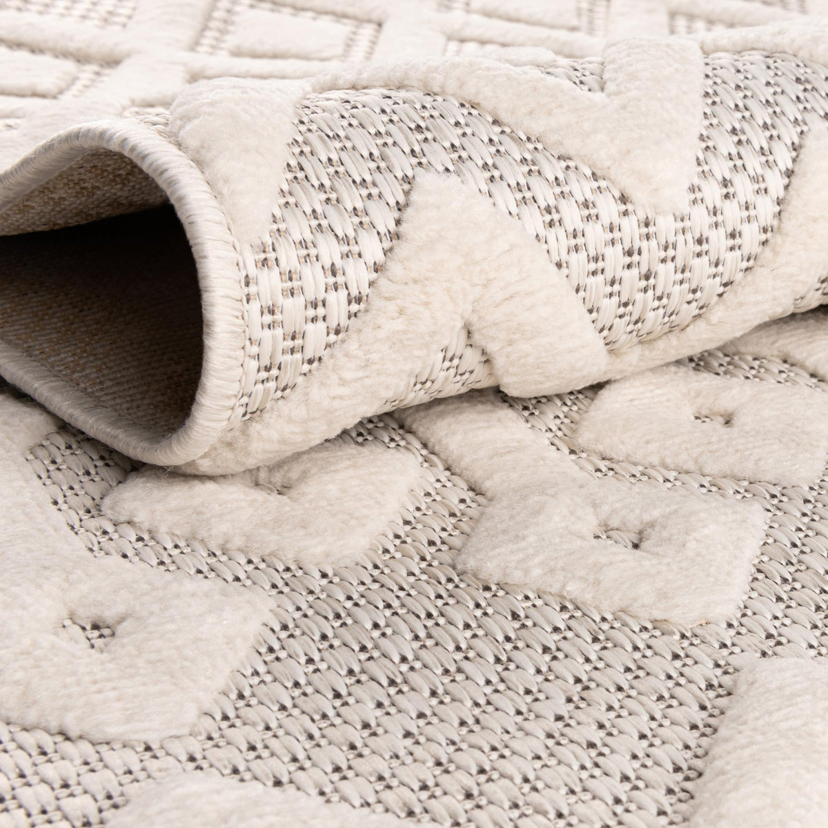 Garden Lattice Charm Collection Area Rug -  Pergola (Ivory) Rectangle Ivory  lifestyle 13