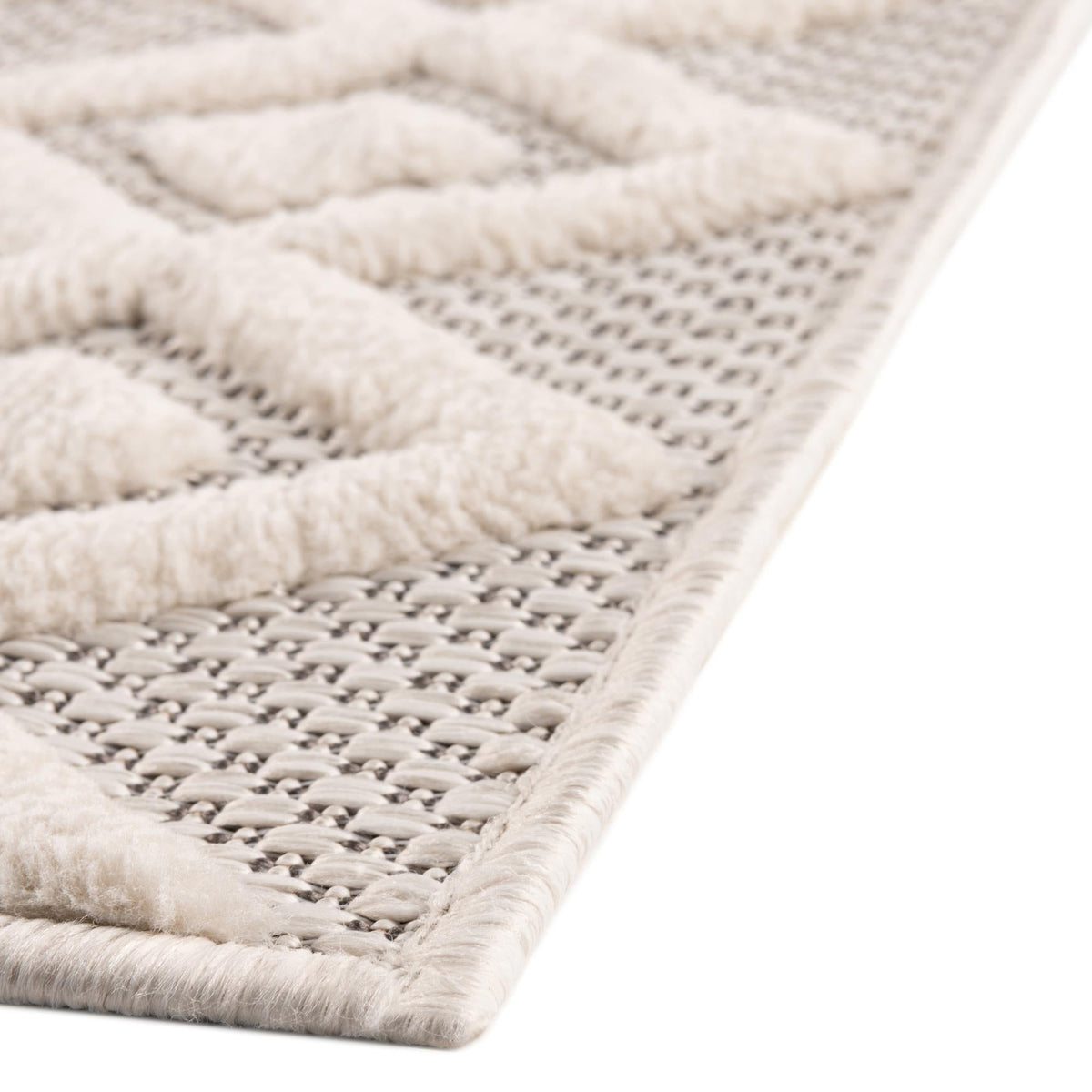 Garden Lattice Charm Collection Area Rug -  Pergola (Ivory) Rectangle Ivory  lifestyle 14