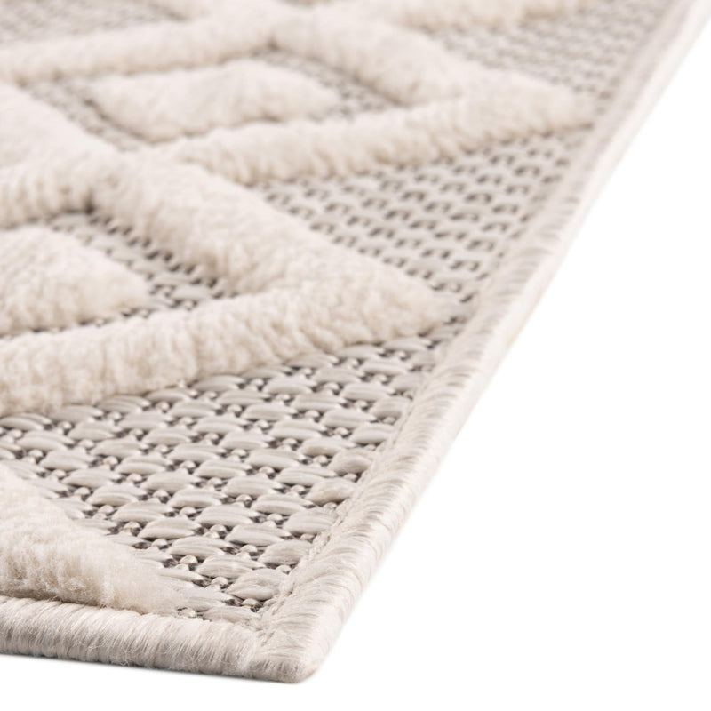 Garden Lattice Charm Collection Area Rug -  Pergola (Ivory) Rectangle Ivory  lifestyle 14