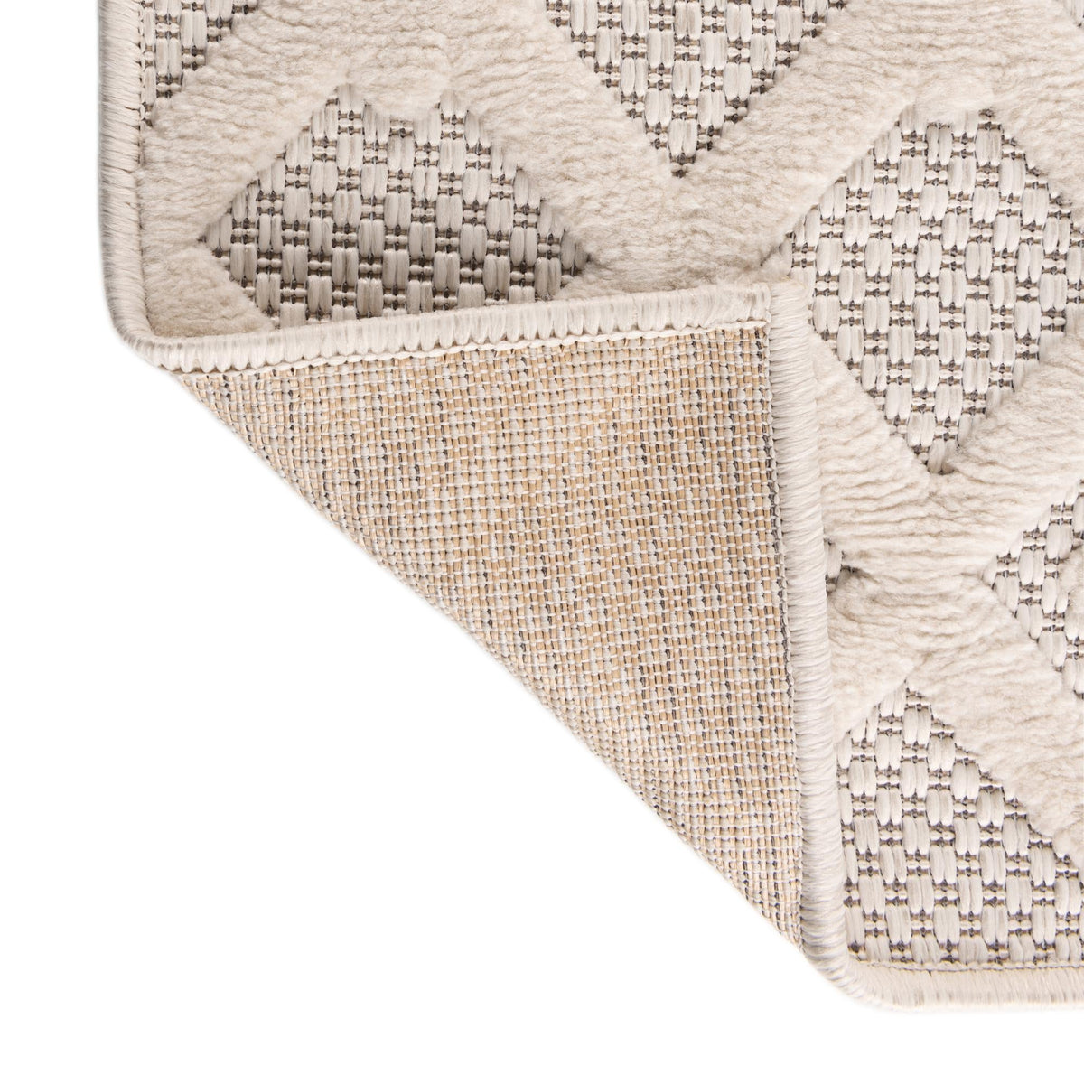 Garden Lattice Charm Collection Area Rug -  Pergola (Ivory) Rectangle Ivory  lifestyle 16
