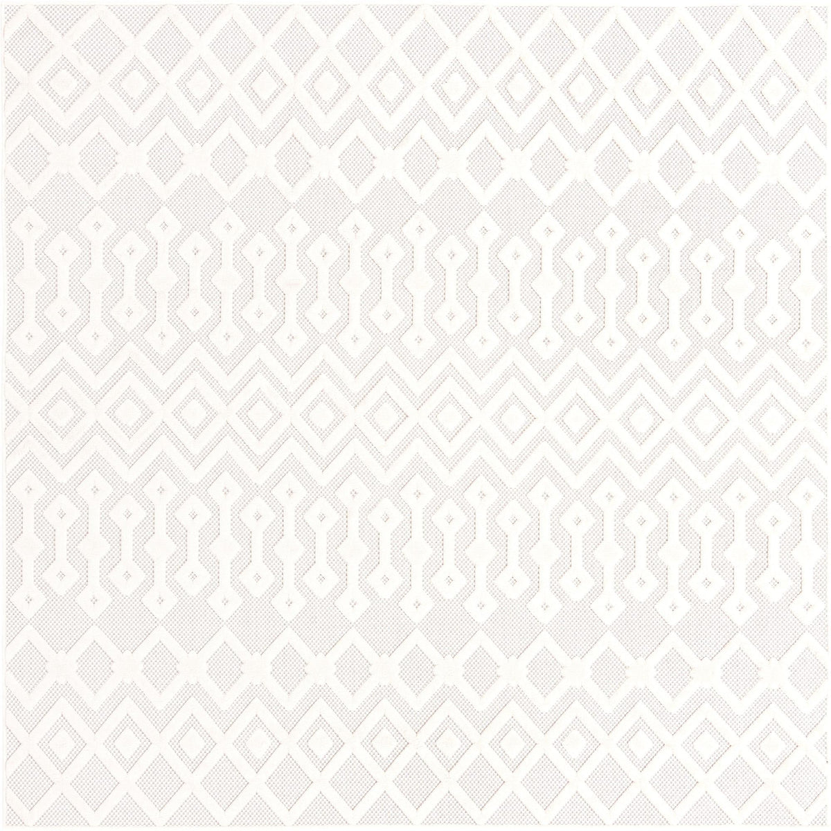 Garden Lattice Charm Collection Area Rug -  Pergola (Ivory) Square Ivory  lifestyle 17