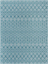 Garden Lattice Charm Collection Area Rug -  Pergola (Aqua) Rectangle Aqua  lifestyle 3