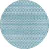Garden Lattice Charm Collection Area Rug -  Pergola (Aqua) Round Aqua  lifestyle 23