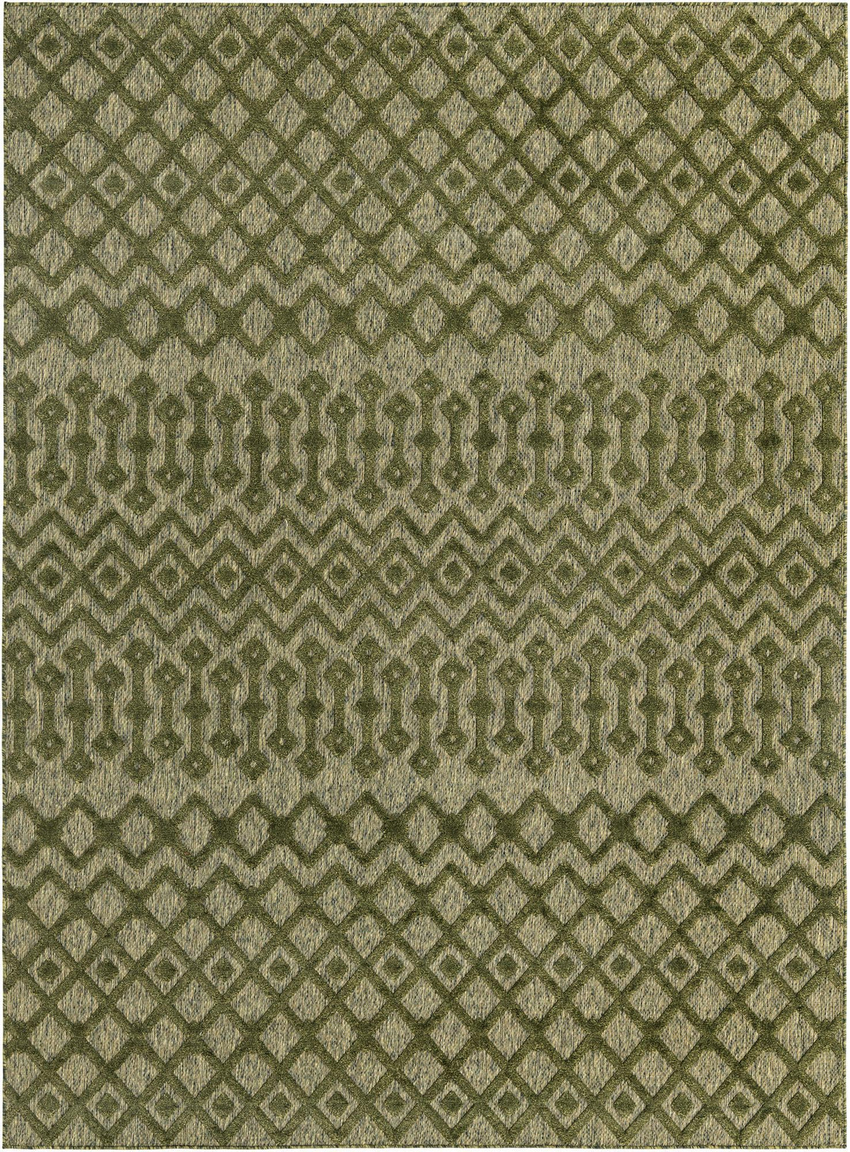 Garden Lattice Charm Collection Area Rug -  Pergola (Green) Rectangle Green  lifestyle 2