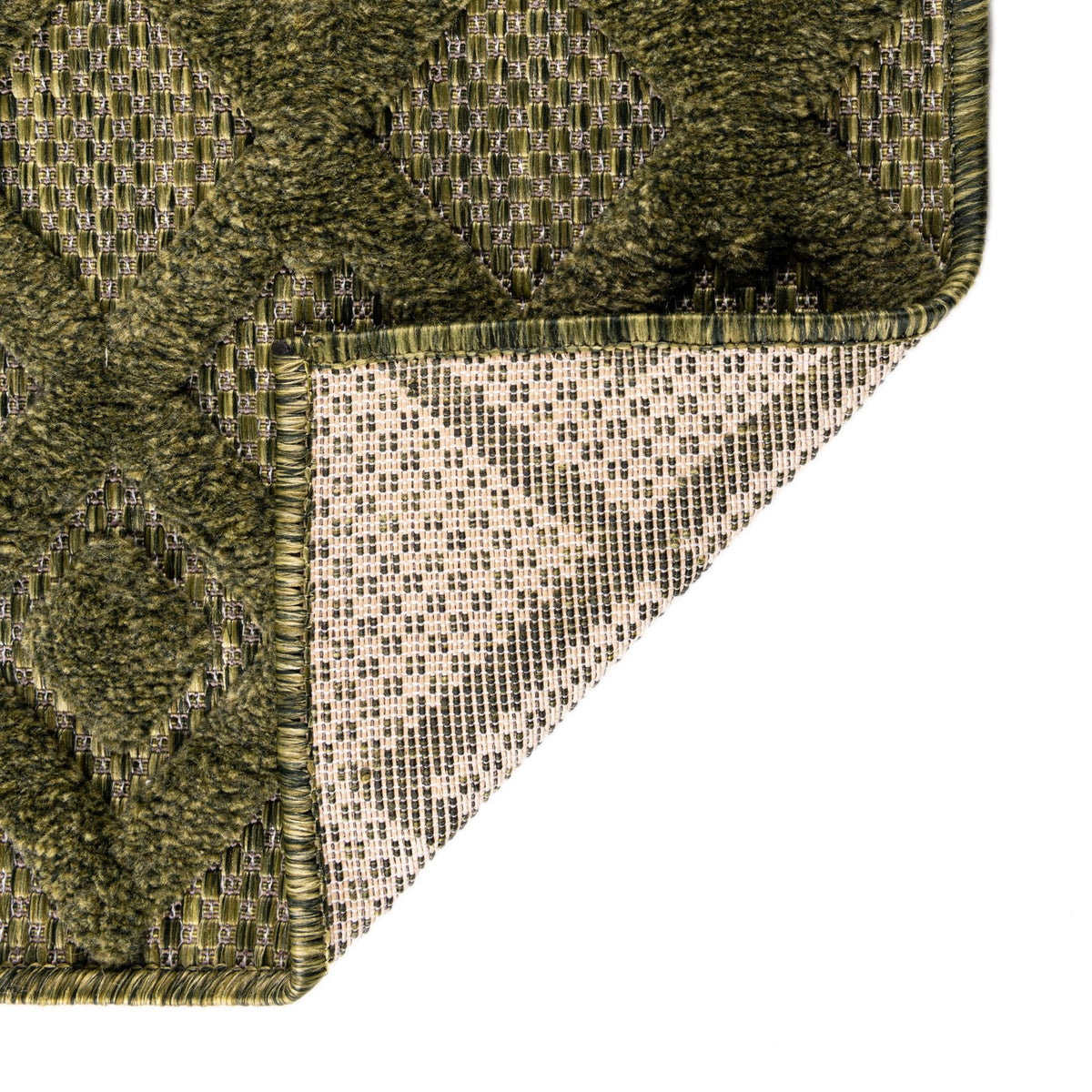 Garden Lattice Charm Collection Area Rug -  Pergola (Green) Rectangle Green  lifestyle 16