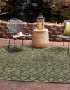 Garden Lattice Charm Collection Area Rug -  Pergola (Green) Square Green  lifestyle 21