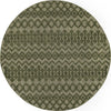 Garden Lattice Charm Collection Area Rug -  Pergola (Green) Round Green  lifestyle 19