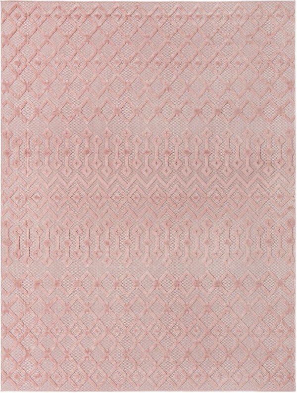 Garden Lattice Charm Collection Area Rug -  Pergola (Pink) Rectangle Pink Main