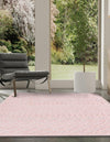Garden Lattice Charm Collection Area Rug -  Pergola (Pink) Rectangle Pink  lifestyle 9